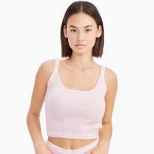 Naadam Luxe Merino Cashmere Tank Top Dusty Pink Sz M NWOT